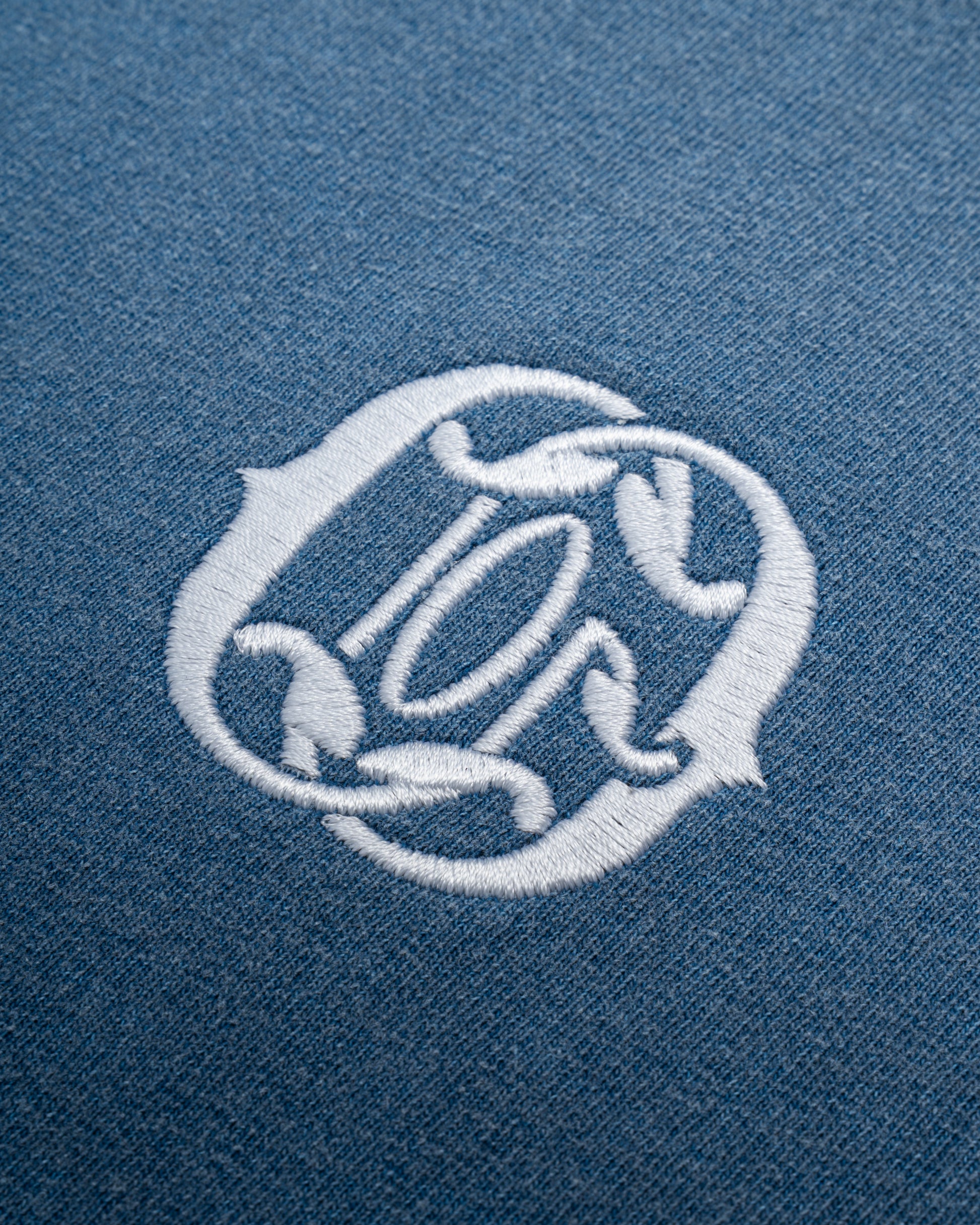 G.O.D Logo Muscle Tee Denim Blue