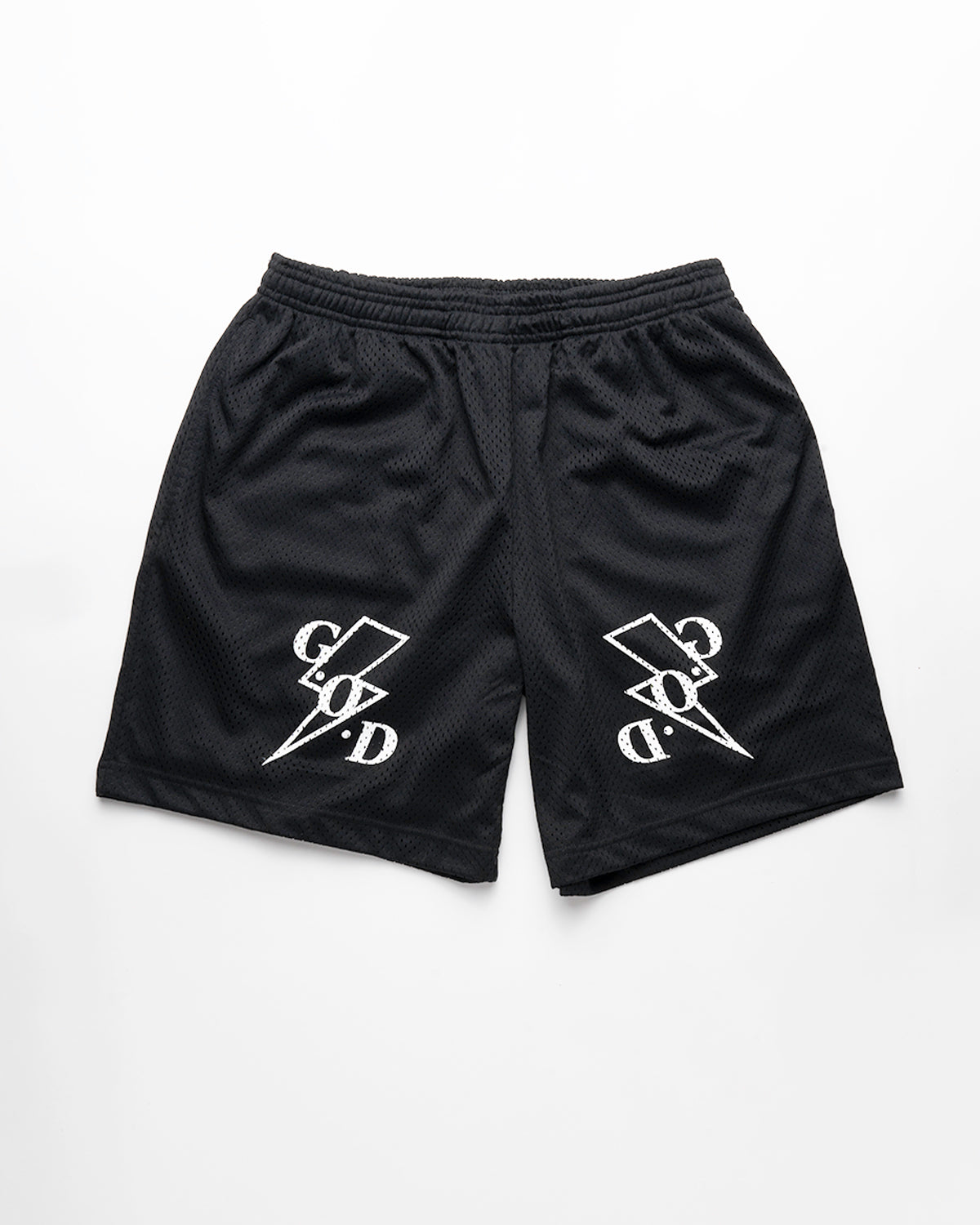 Black G.O.D Bolt Shorts