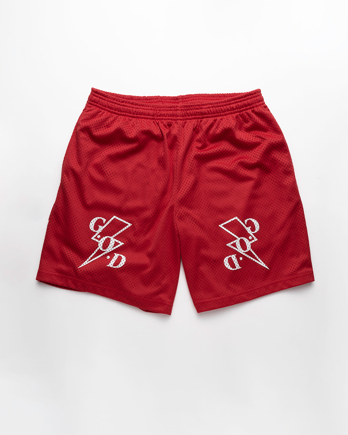 Red G.O.D Bolt Shorts