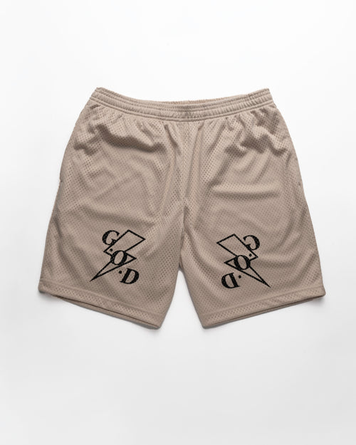 Cream G.O.D Bolt Shorts