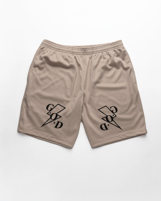 Cream G.O.D Bolt Shorts