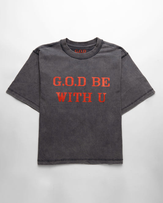 Grey G.O.D Peace Tee