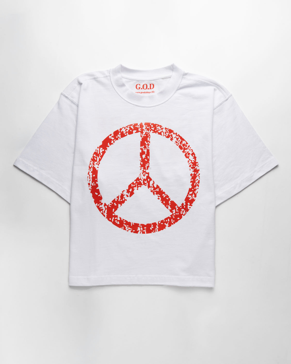White G.O.D Peace Tee