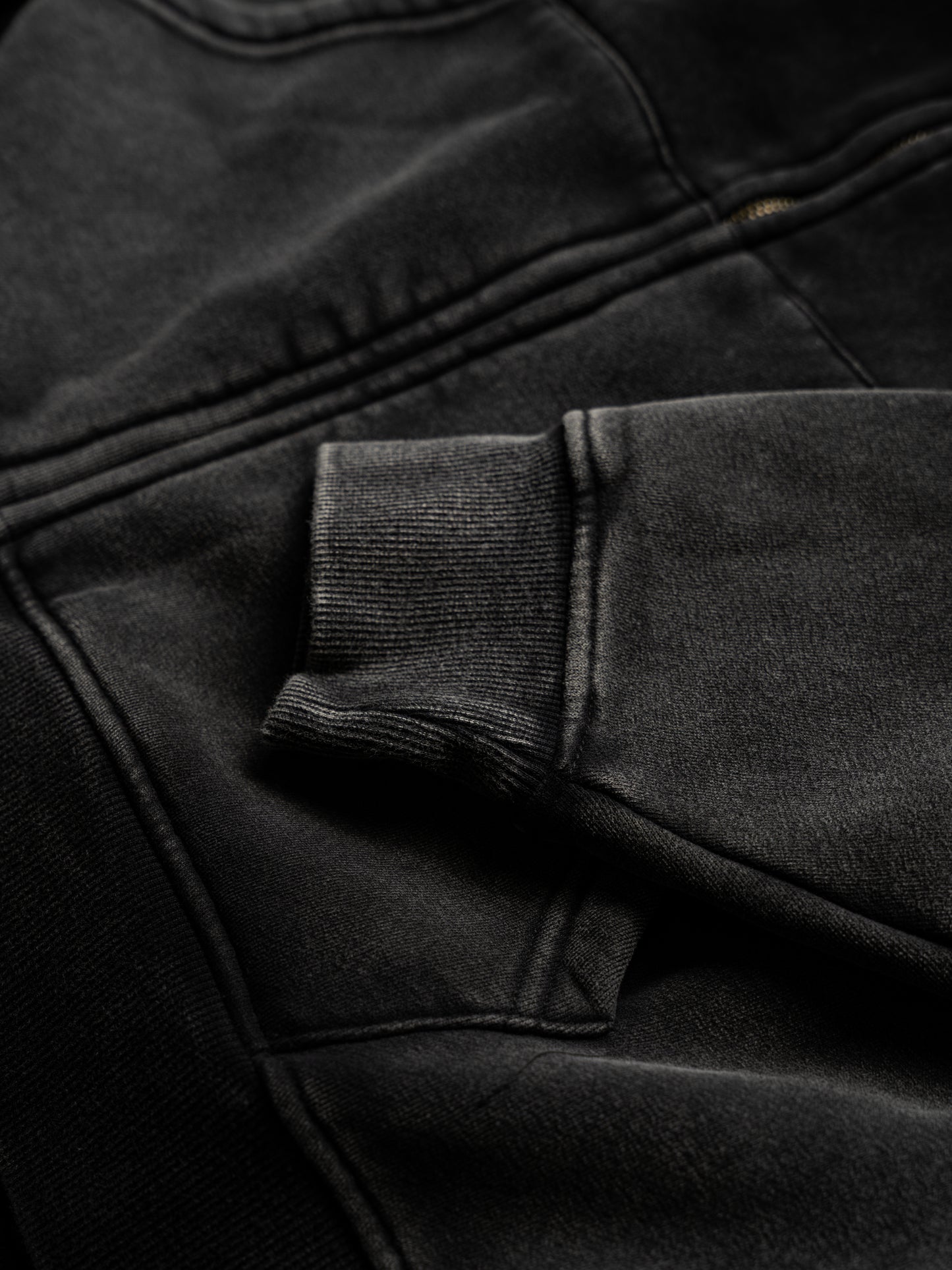 G.O.D Circle Zip-Up Hoodie Black