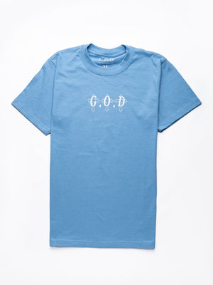 G.O.D Blue Crosses Tee