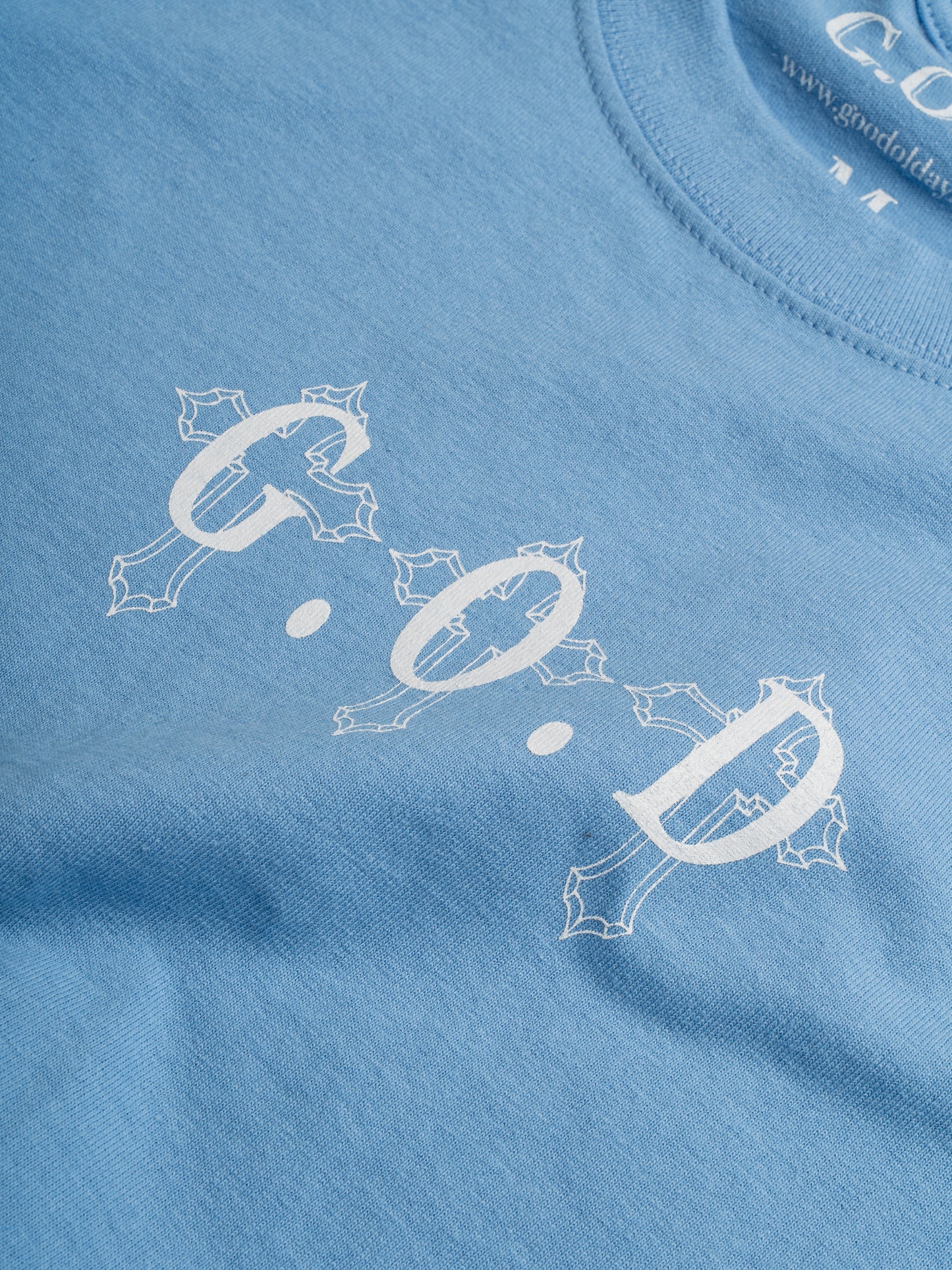 G.O.D Blue Crosses Tee