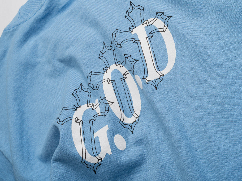 G.O.D Blue Crosses Tee