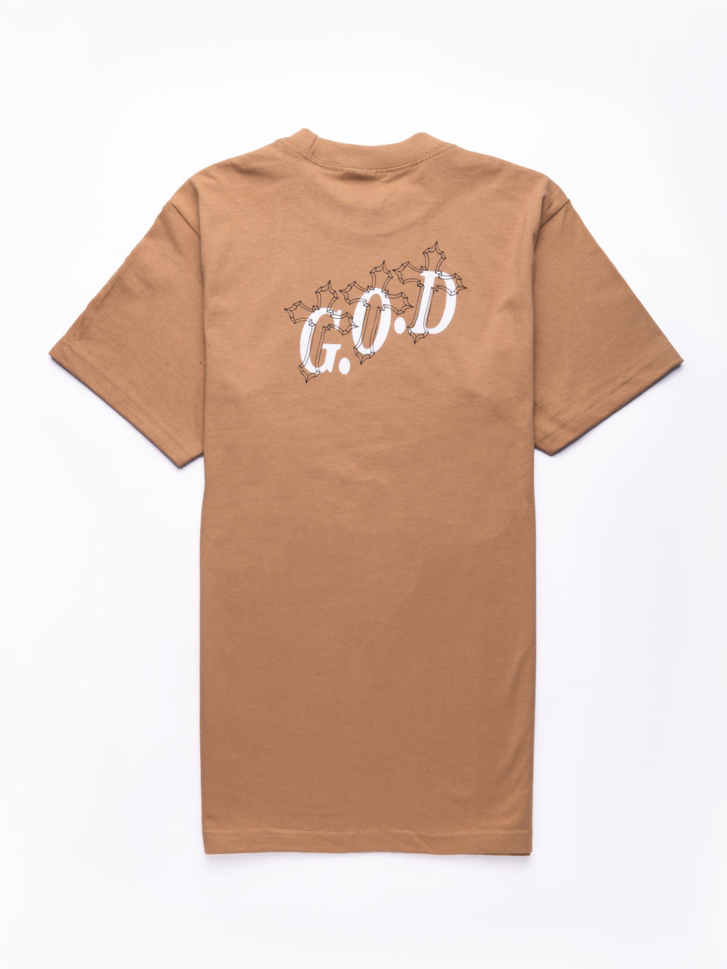 G.O.D Tan Crosses Tee