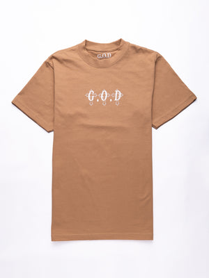 G.O.D Tan Crosses Tee