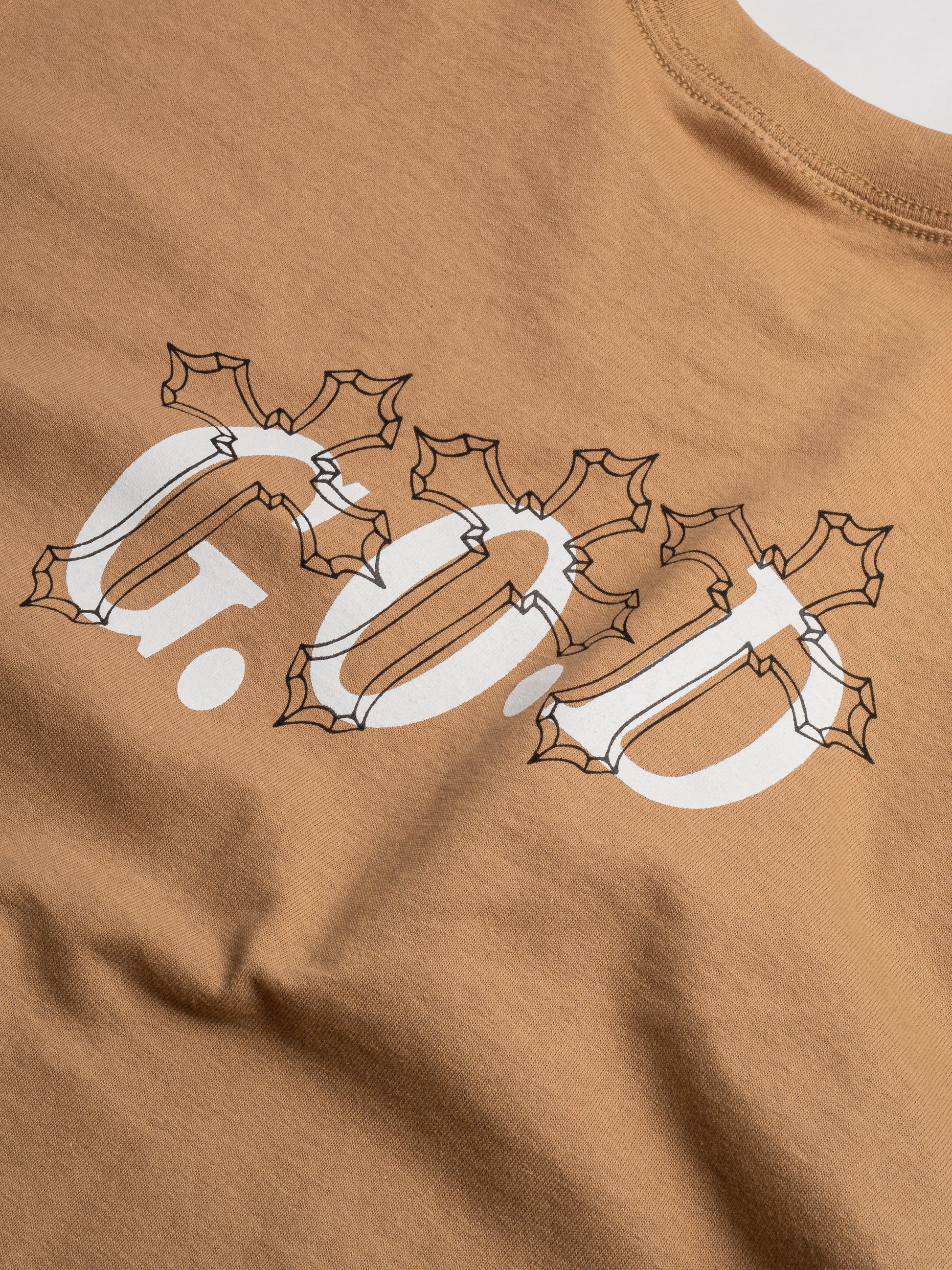 G.O.D Tan Crosses Tee