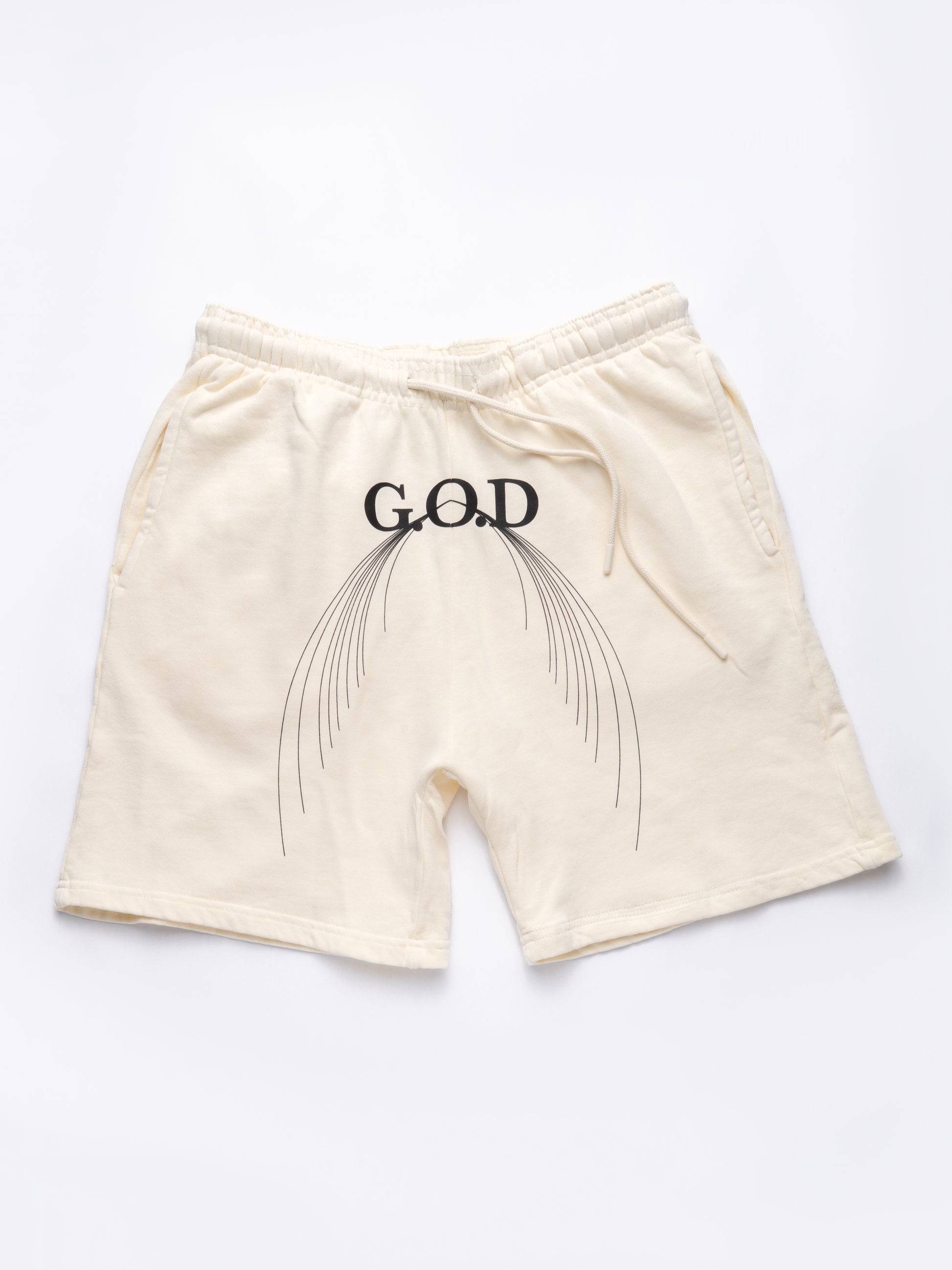G.O.D Wings Shorts Cream