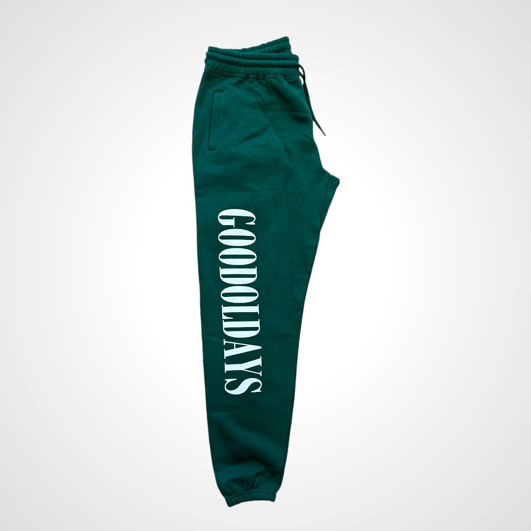 Good Ol' Days Script Sweats Spruce Green
