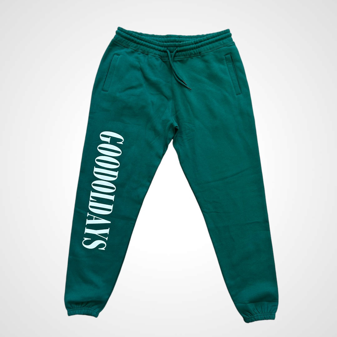 Good Ol' Days Script Sweats Spruce Green