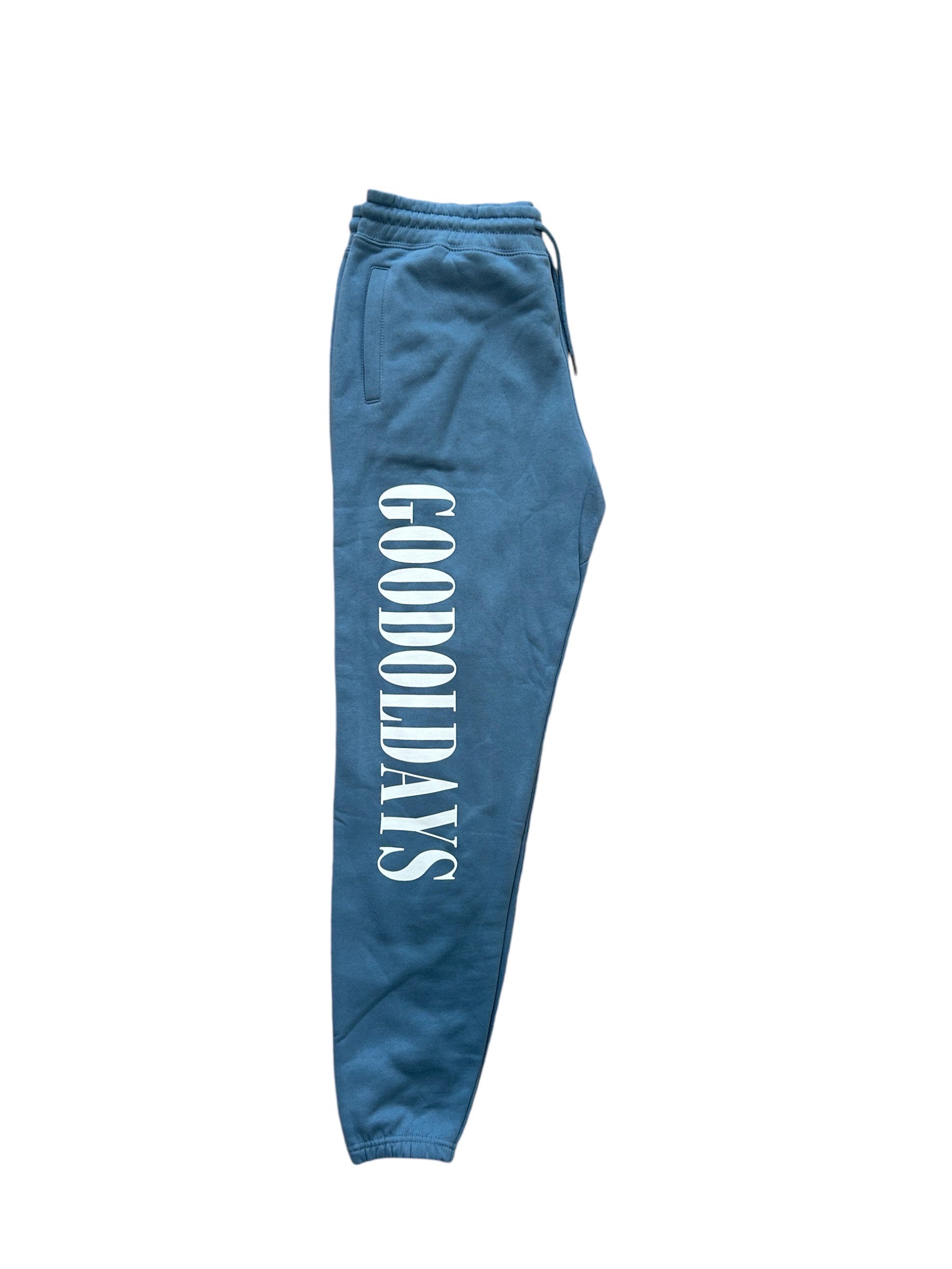 Good Ol' Days Script Sweats Cloudy Blue