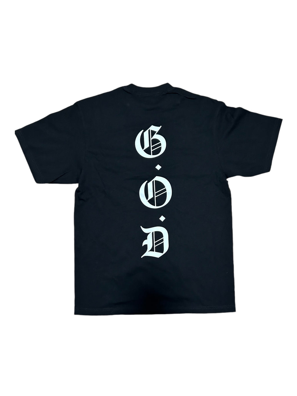 G.O.D Old English Black Tee