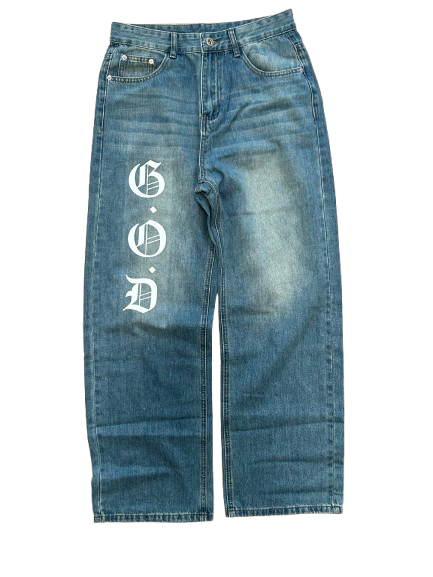 G.O.D OE Jeans Faded Blue