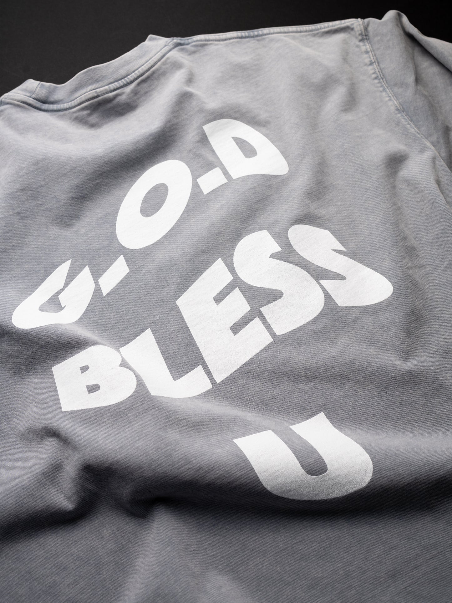 G.O.D Bless U Tee Light Grey