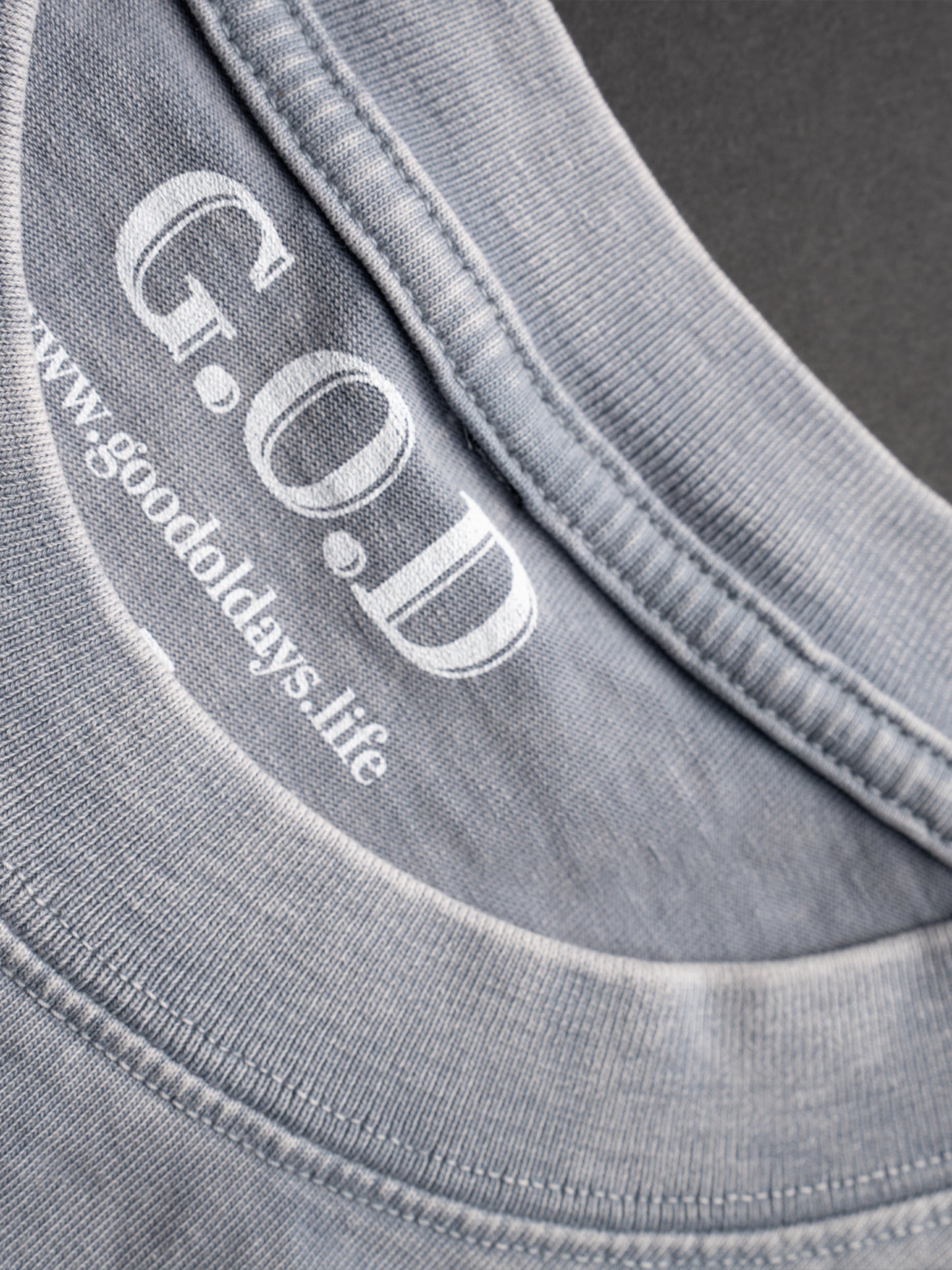 G.O.D Bless U Tee Light Grey
