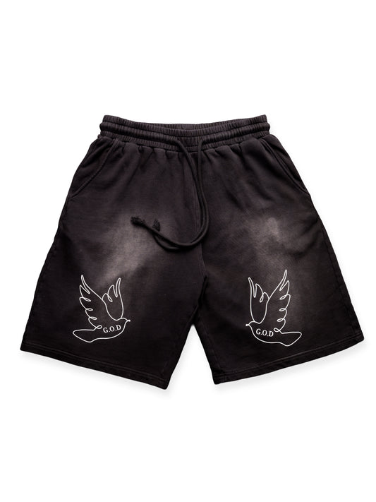 G.O.D Black Dove Shorts