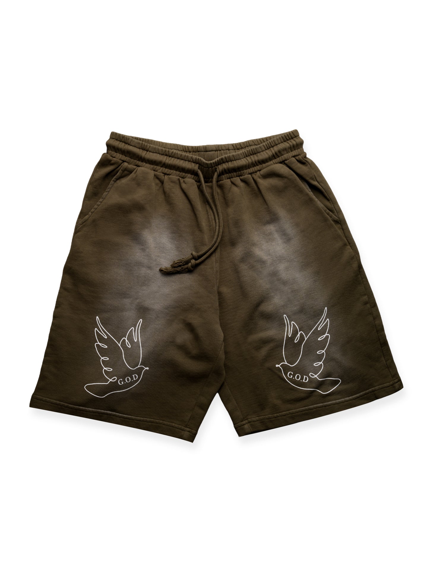 G.O.D Olive Dove Shorts