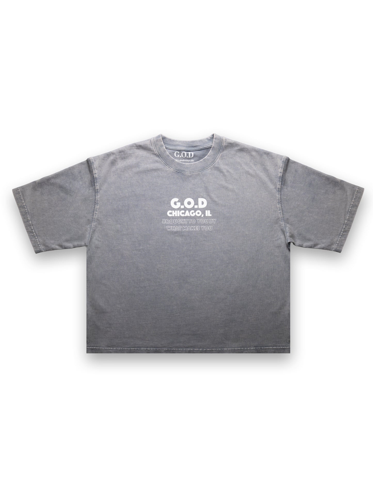 G.O.D Bless U Tee Light Grey