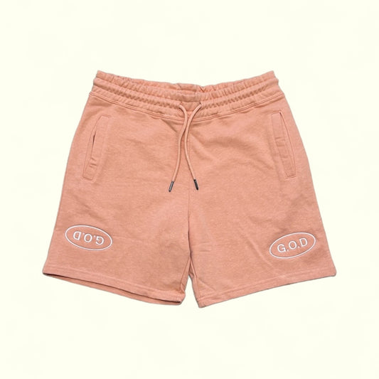 G.O.D 2-Emblem Pink Shorts