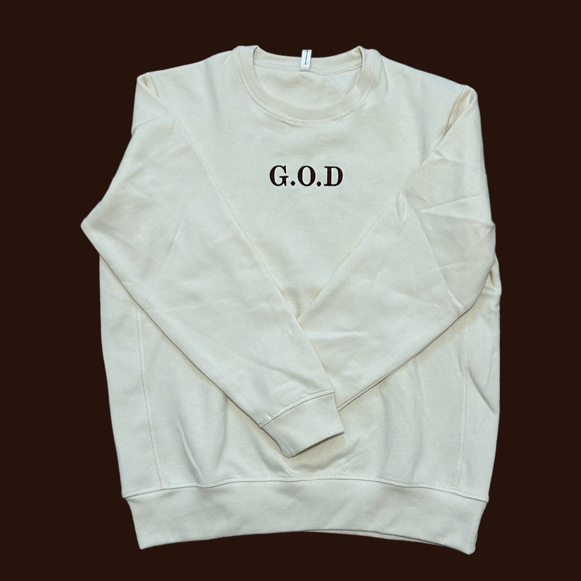 G.O.D Cream Crewneck