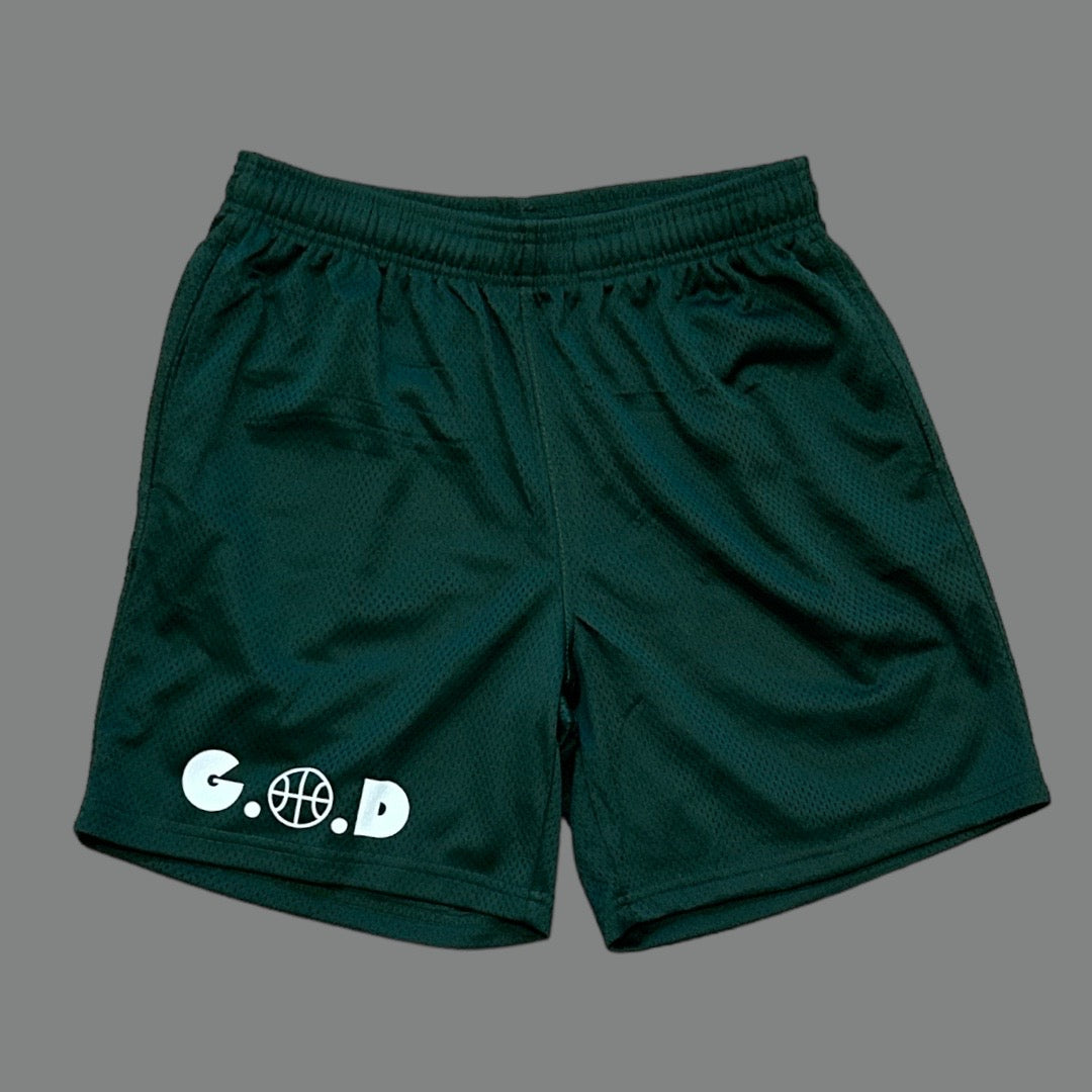 G.O.D Basketball Mesh Shorts Spruce Green