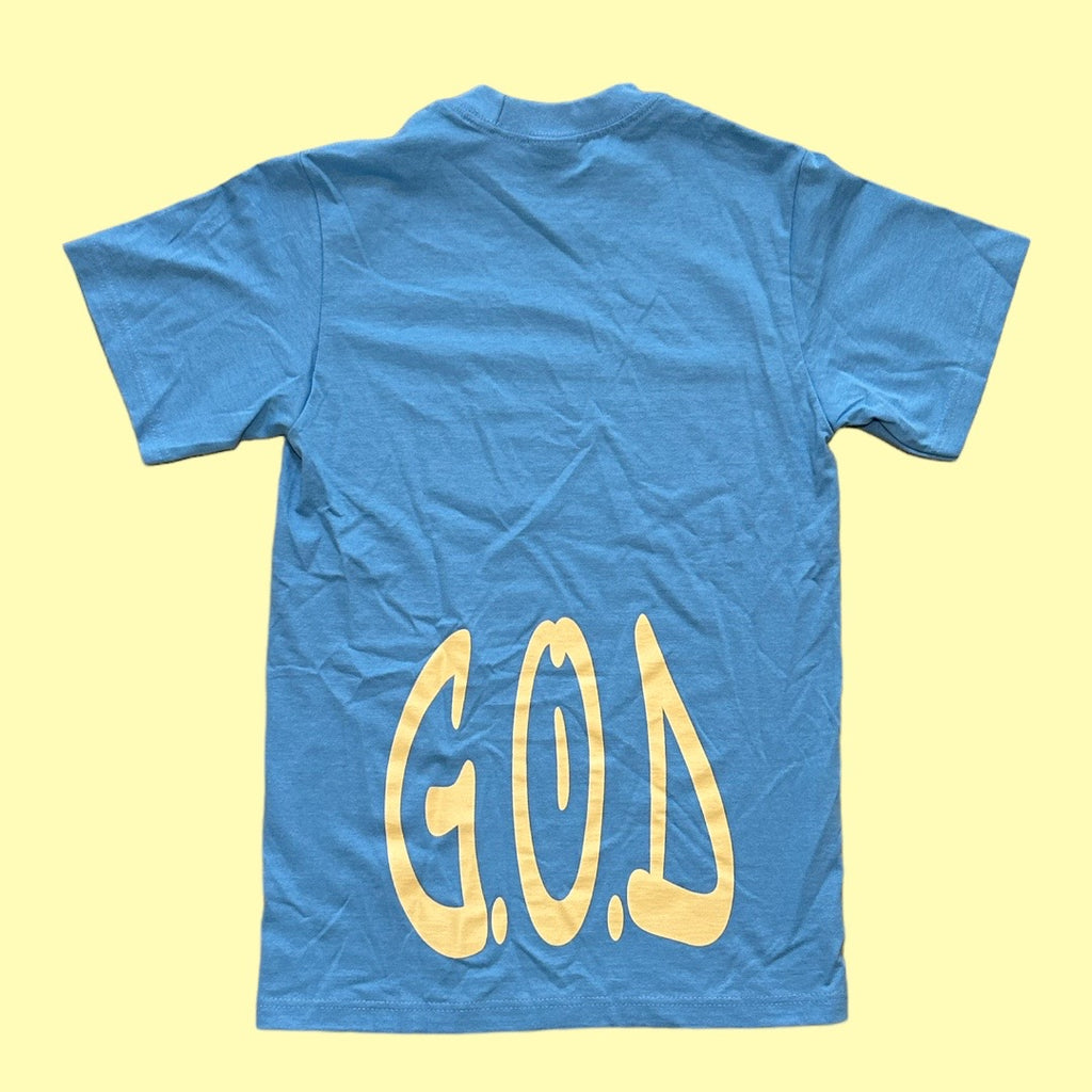 G.O.D Graffiti Tee Sky Blue