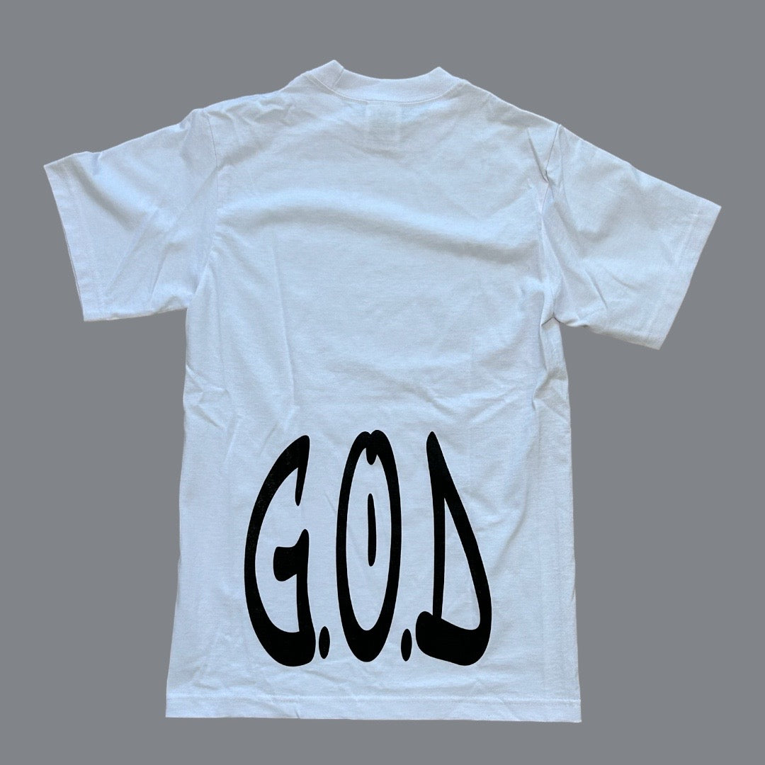 G.O.D Graffiti Tee White