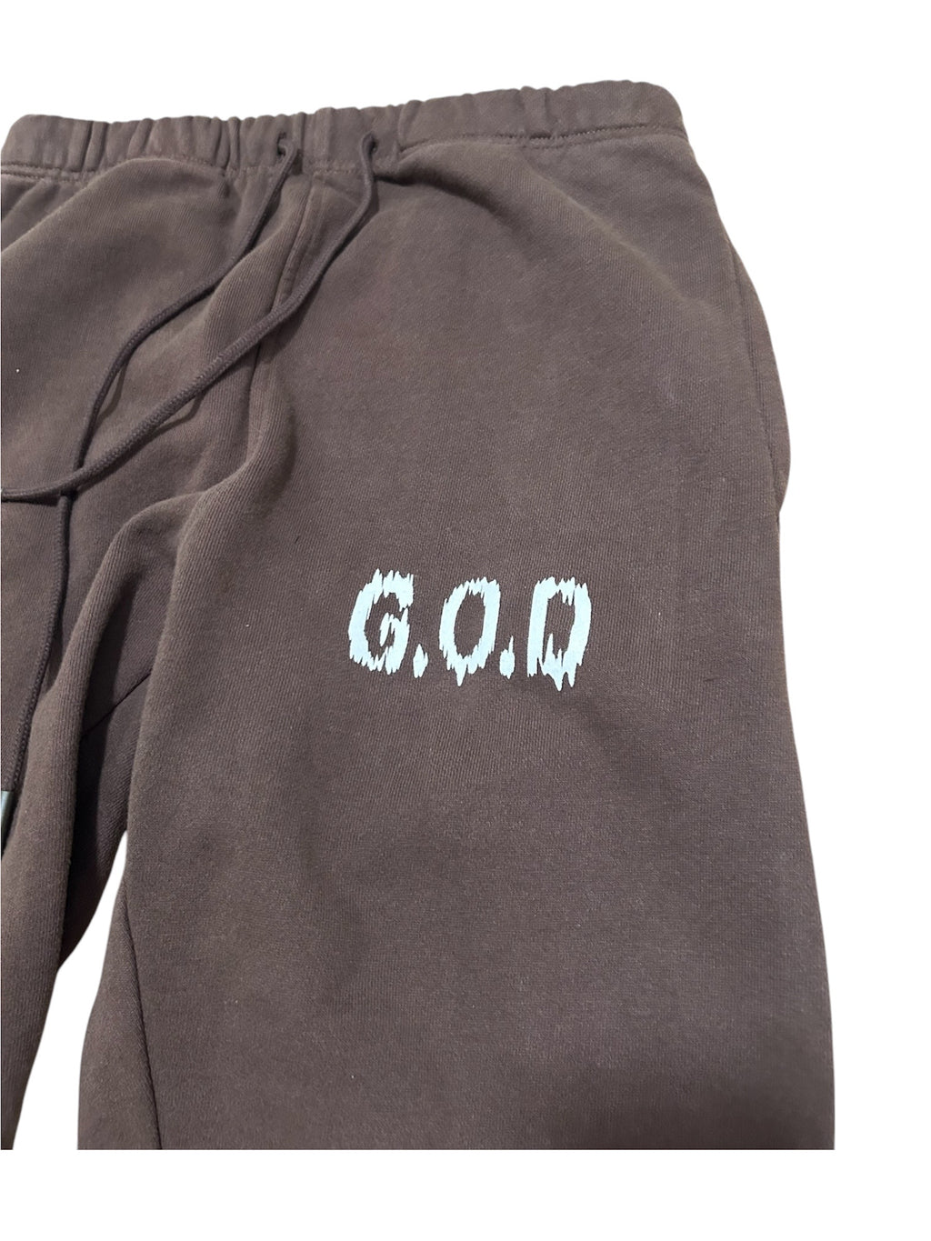 G.O.D Brown Wrinkled Logo Sweats