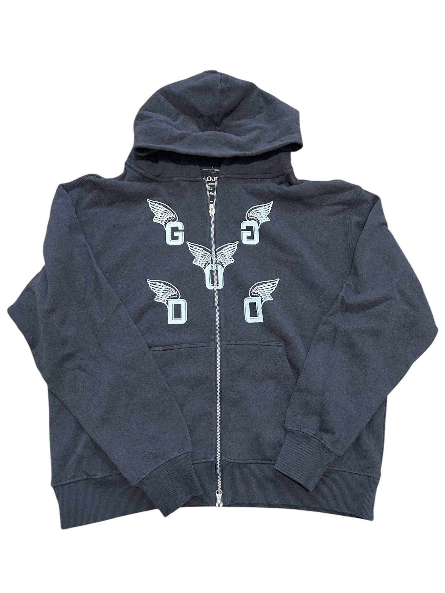 G.O.D Wings Zip-Up Hoodie