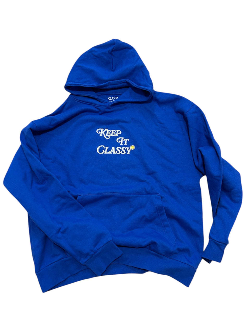 Keep It Classy Blue Hoodie