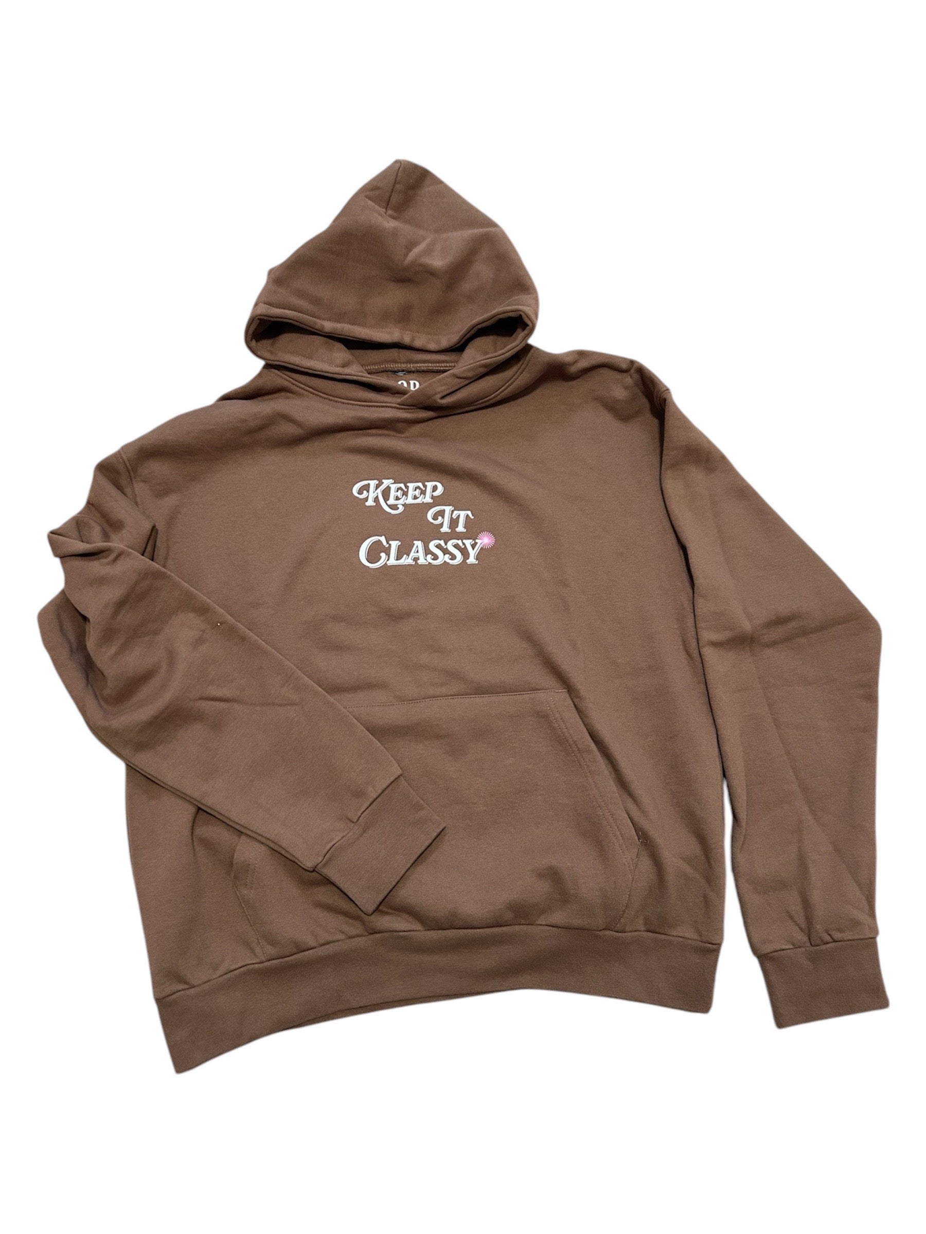 Keep it Classy Brown Hoodie