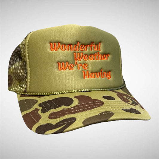 Wonderful Weather Trucker Hat Camo