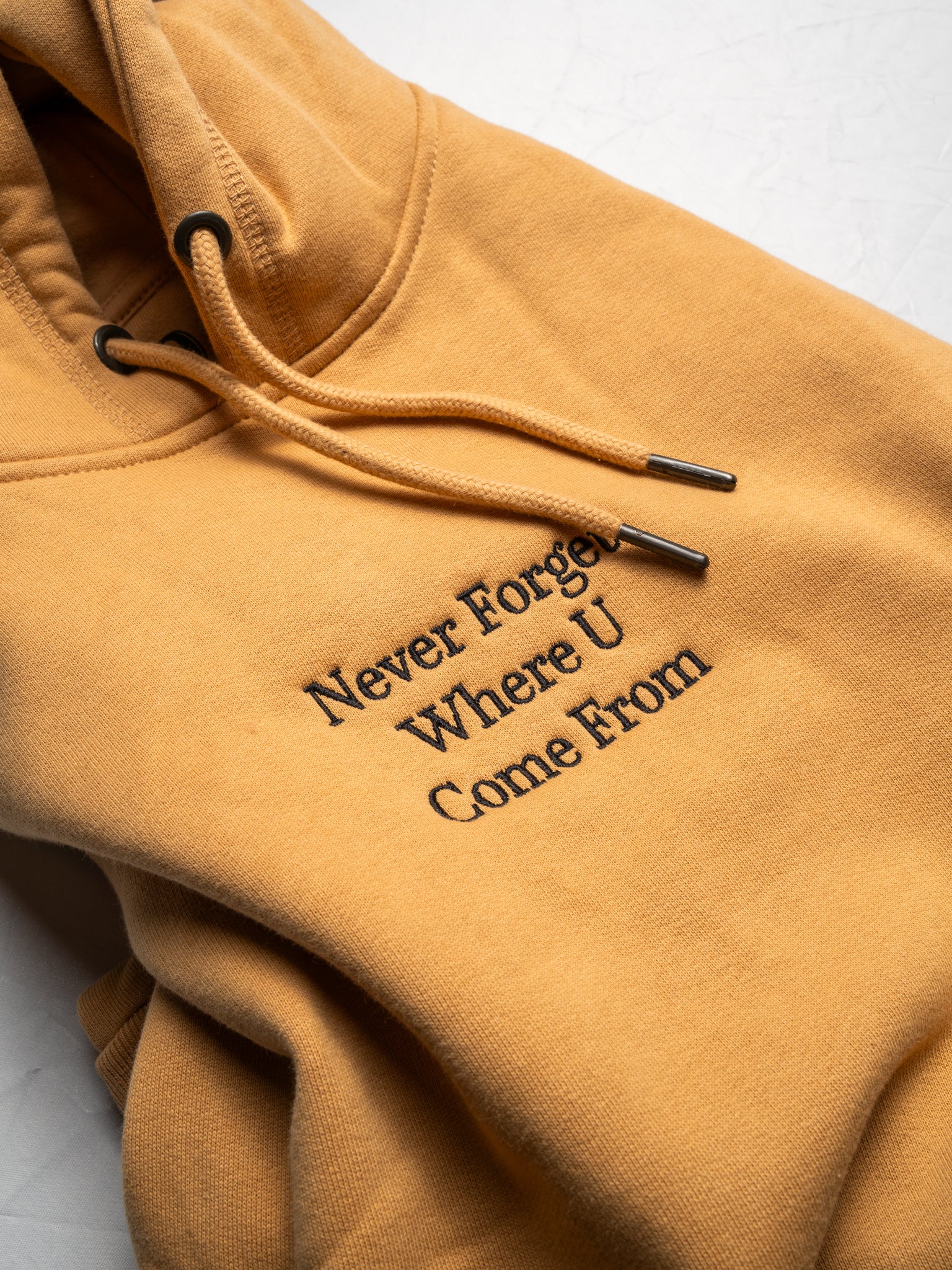 Never Forget Where U Come From Hoodie Tan