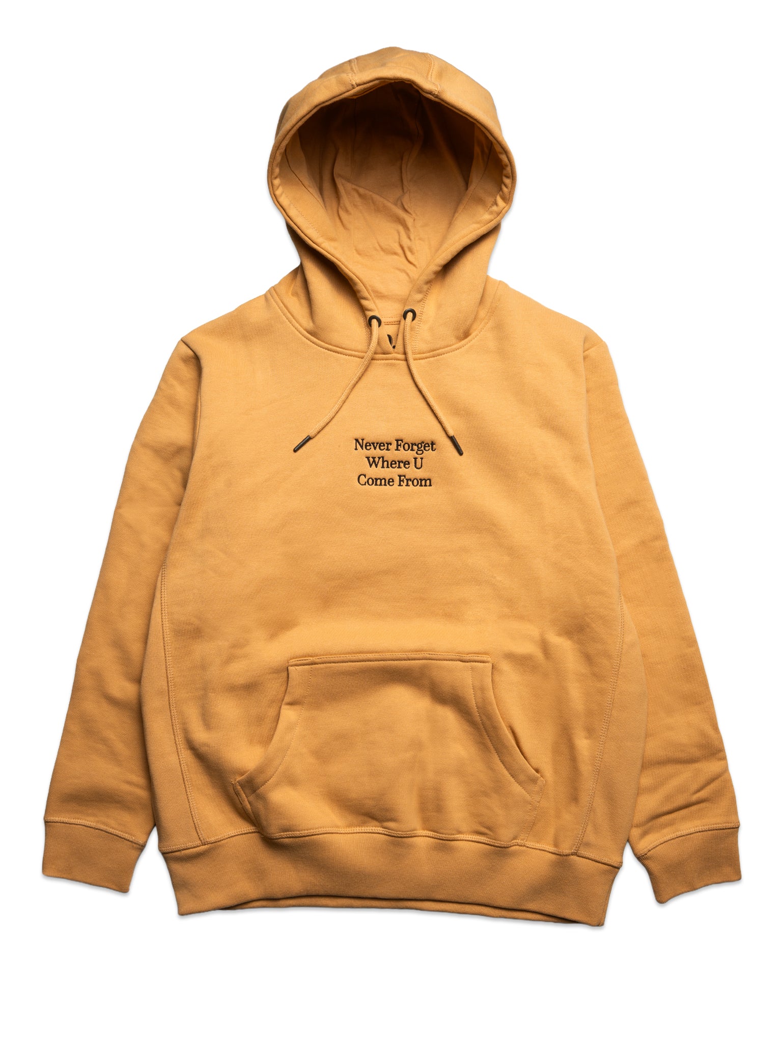Never Forget Where U Come From Hoodie Tan
