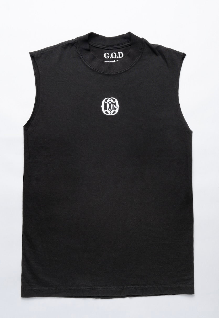 G.O.D Logo Muscle Tee Midnight Black